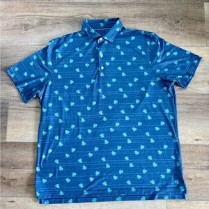 johnnie-O Lucky Streak Printed Golf Polo XL